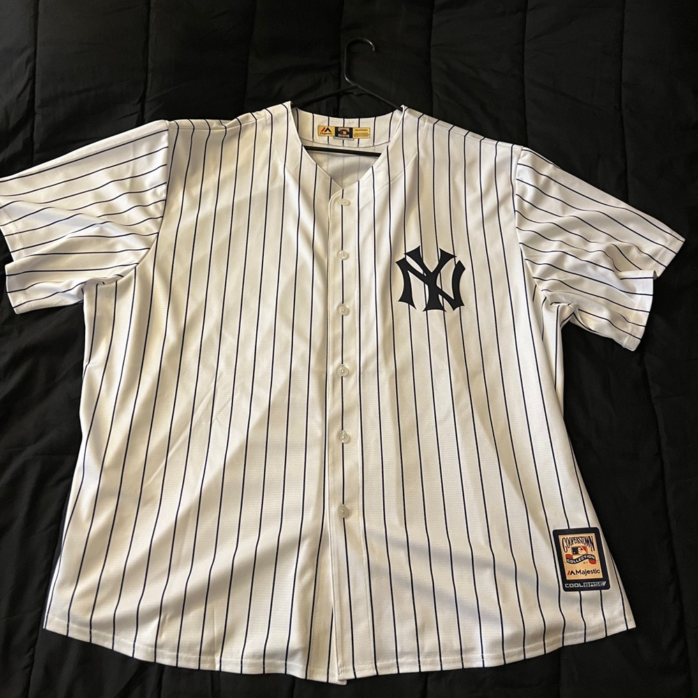 Majestic Cooperstown Collection New York Yankees Jersey 4XL XXXXL NEW